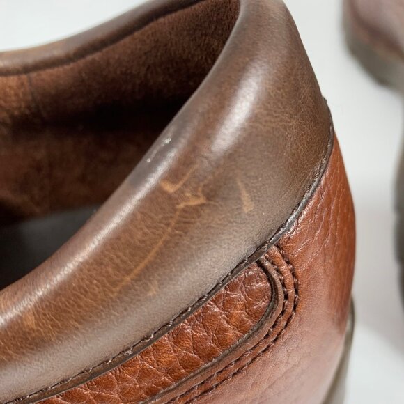 Cole Haan Country Mens Brown Leather Lace-Up Casual Moc Toe Loafer Shoes Size 9M - Picture 9 of 12